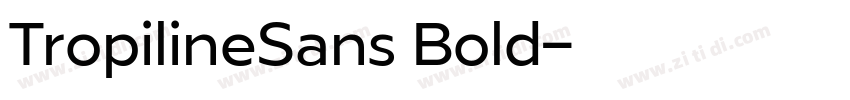 TropilineSans Bold字体转换 TropilineSans Bold字体转换